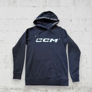 CCM Hockey Men's Hoodie Sweatshirt Athletic Equipment Size S Black
